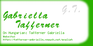 gabriella tafferner business card